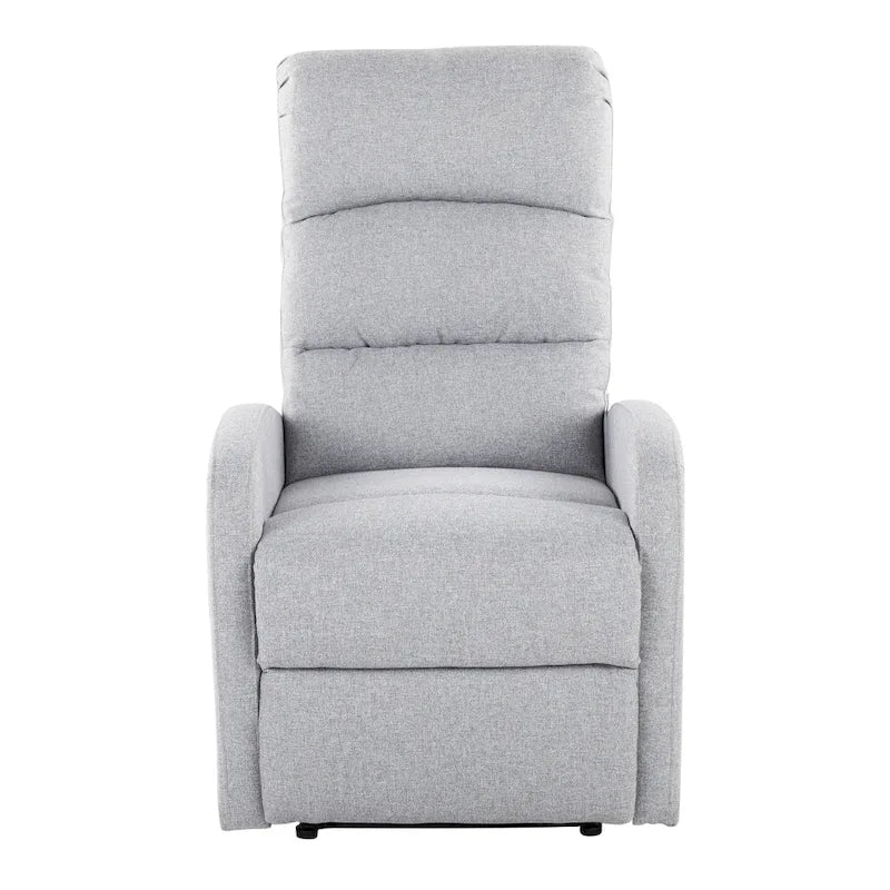 Recliner Chair with Tufted Seat and Manual Recline