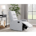 Recliner Chair with Tufted Seat and Manual Recline