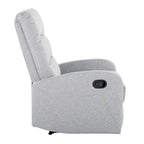Recliner Chair with Tufted Seat and Manual Recline