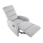 Recliner Chair with Tufted Seat and Manual Recline