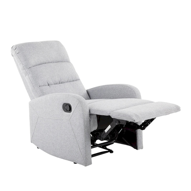 Recliner Chair with Tufted Seat and Manual Recline