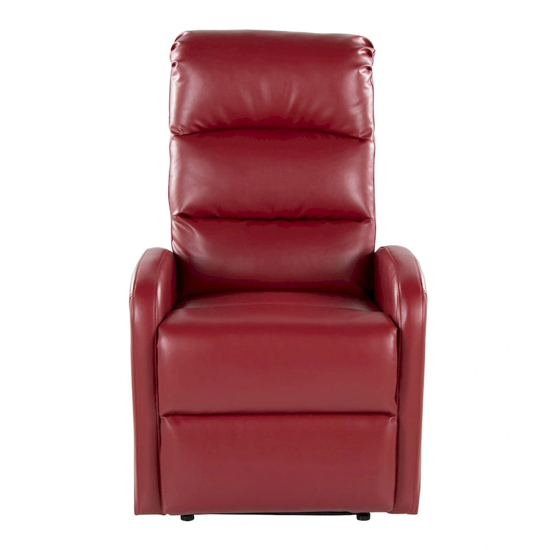Recliner Chair with Tufted Seat and Manual Recline