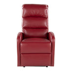 Recliner Chair with Tufted Seat and Manual Recline