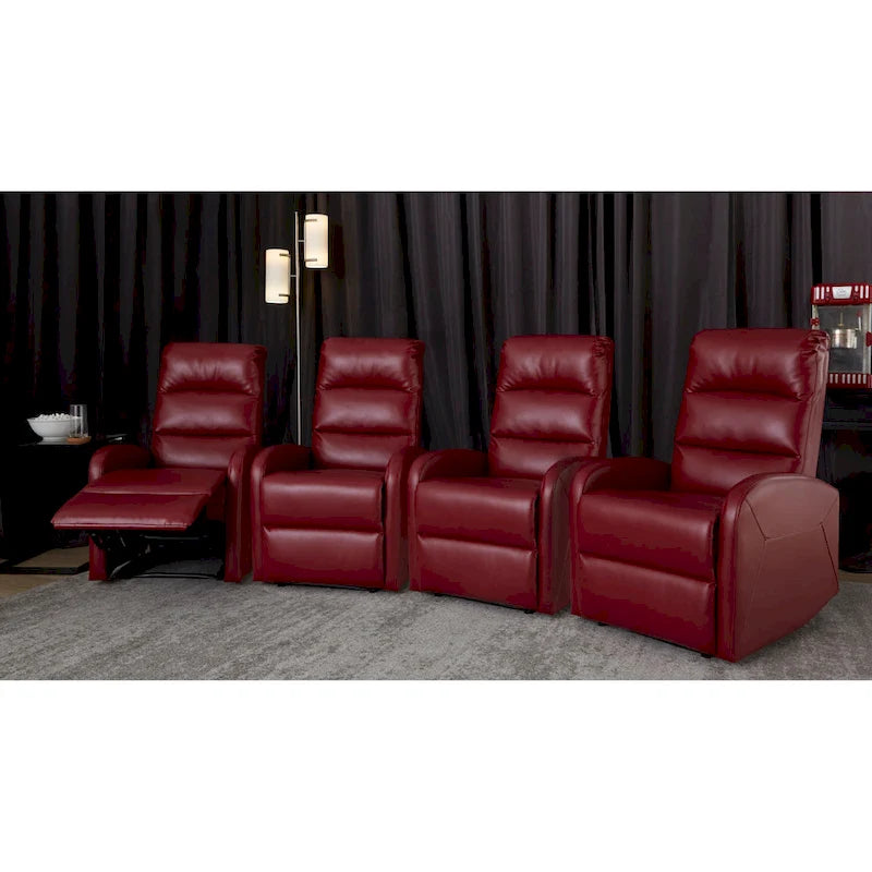 Recliner Chair with Tufted Seat and Manual Recline