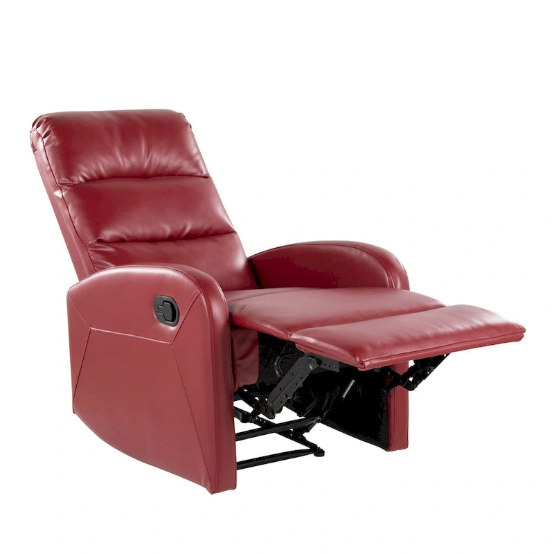 Recliner Chair with Tufted Seat and Manual Recline