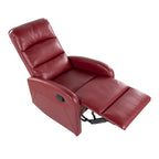 Recliner Chair with Tufted Seat and Manual Recline