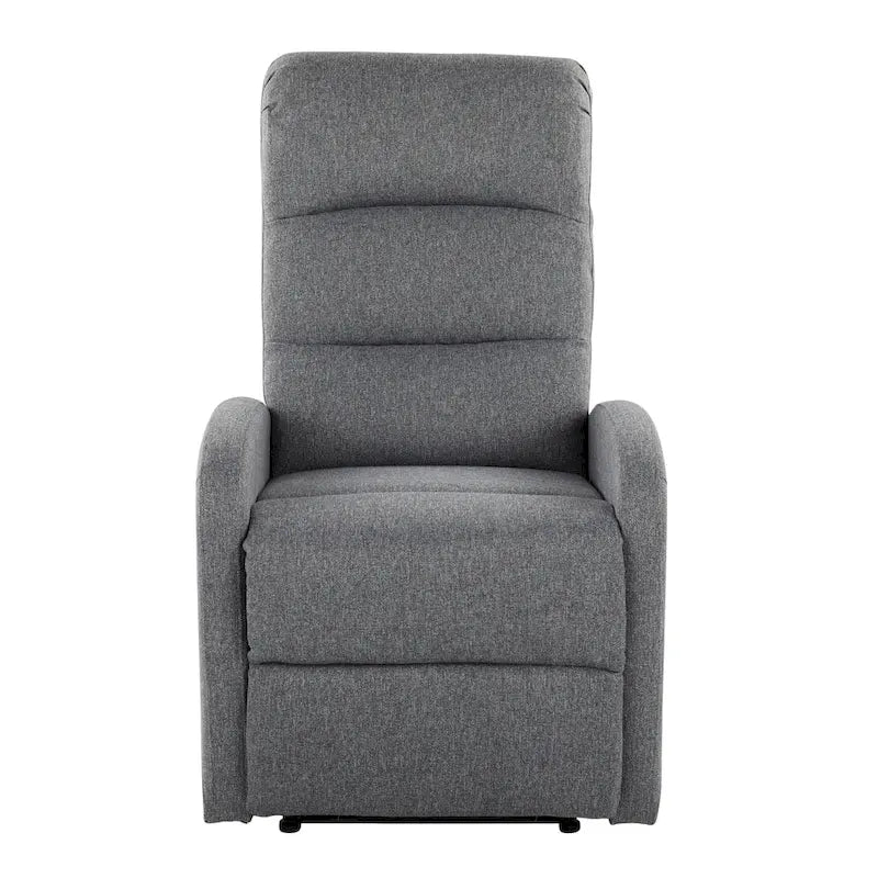 Recliner Chair with Tufted Seat and Manual Recline