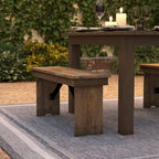 40 x 12 Antique Rustic Solid Pine Folding Farm Bench