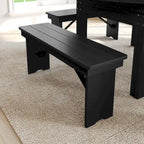 40 x 12 Antique Rustic Solid Pine Folding Farm Bench