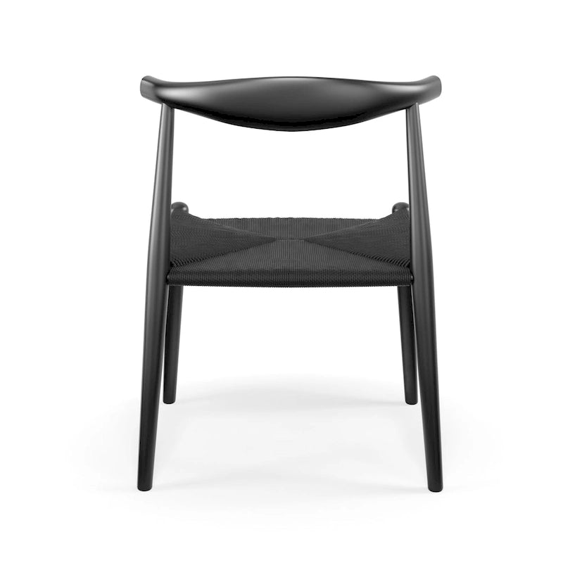 Chaise de salle à manger Papercord à structure noire