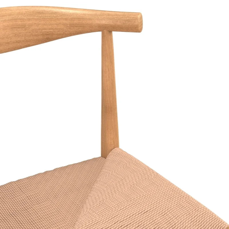 Chaise de salle à manger Papercord à structure noire