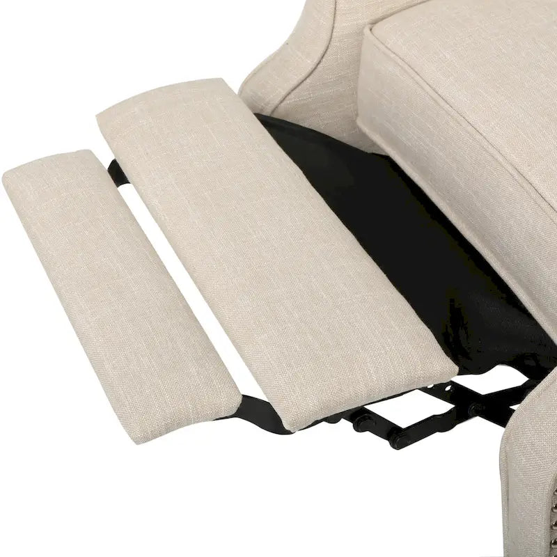 Fauteuils inclinables en tissu capitonné (lot de 2)