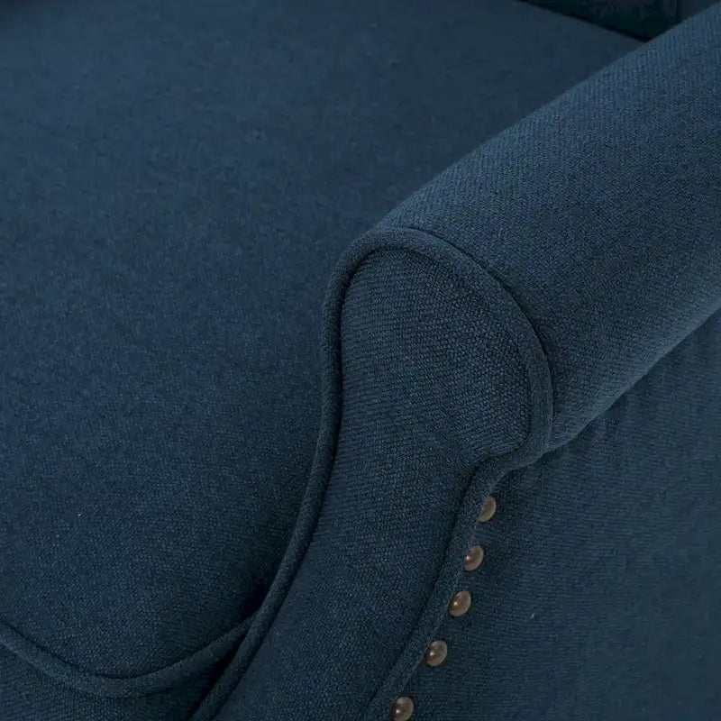 Fauteuils inclinables en tissu capitonné (lot de 2)