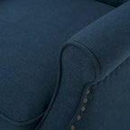 Fauteuils inclinables en tissu capitonné (lot de 2)