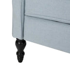 Fauteuils inclinables en tissu capitonné (lot de 2)