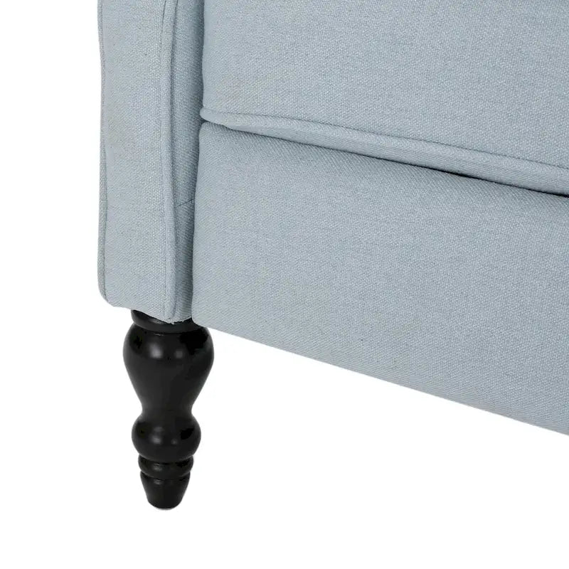 Fauteuils inclinables en tissu capitonné (lot de 2)