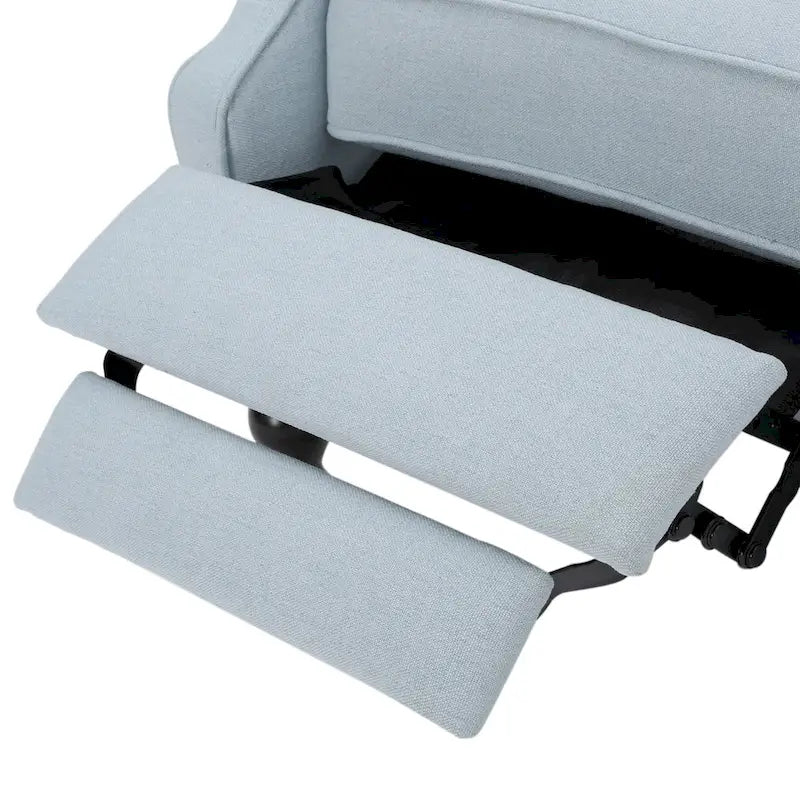 Fauteuils inclinables en tissu capitonné (lot de 2)