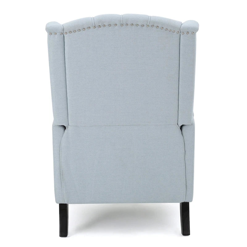 Fauteuils inclinables en tissu capitonné (lot de 2)