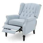 Fauteuils inclinables en tissu capitonné (lot de 2)