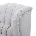 Fauteuils inclinables en tissu capitonné (lot de 2)