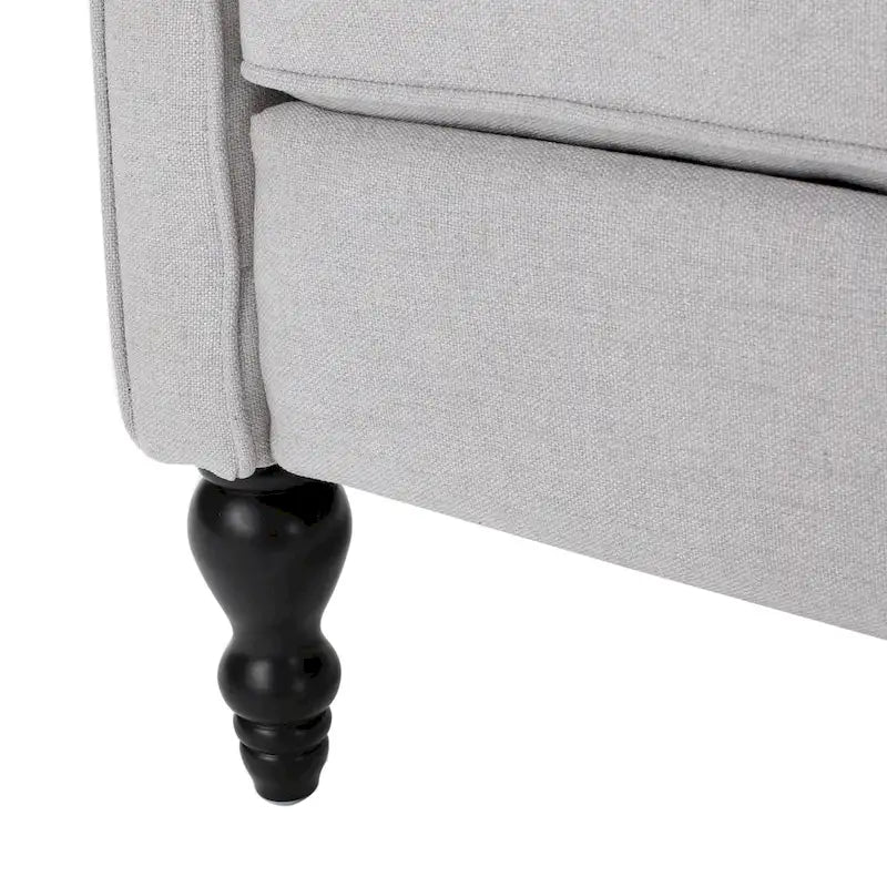 Fauteuils inclinables en tissu capitonné (lot de 2)
