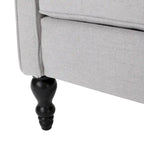 Fauteuils inclinables en tissu capitonné (lot de 2)