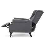 Fauteuils inclinables en tissu capitonné (lot de 2)