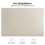 Traditional Fabric Accent Wingback Armchair with Turned Legs