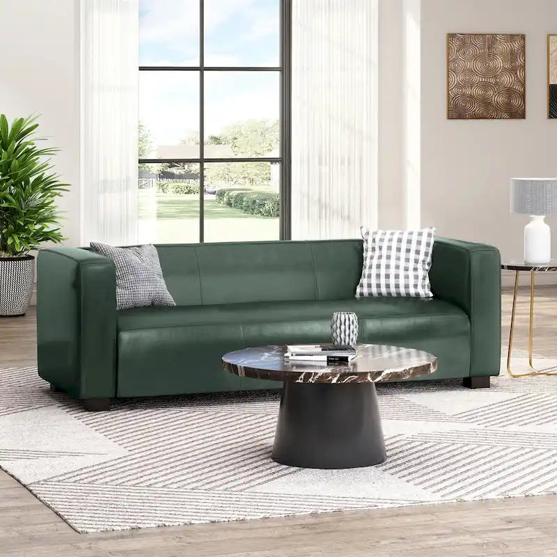 Faux Leather 3-Seater Sofa