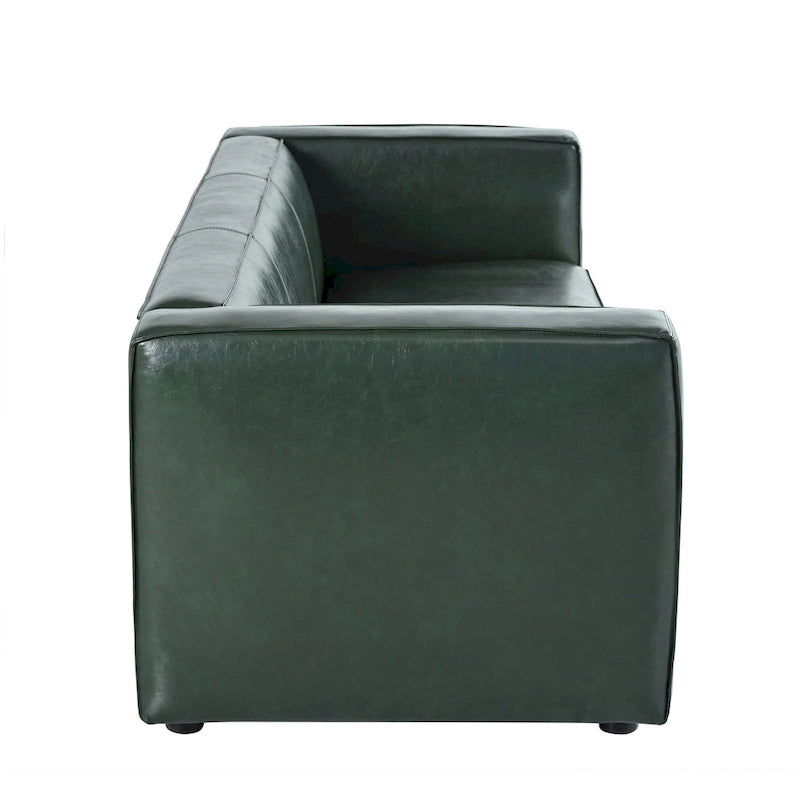 Faux Leather 3-Seater Sofa