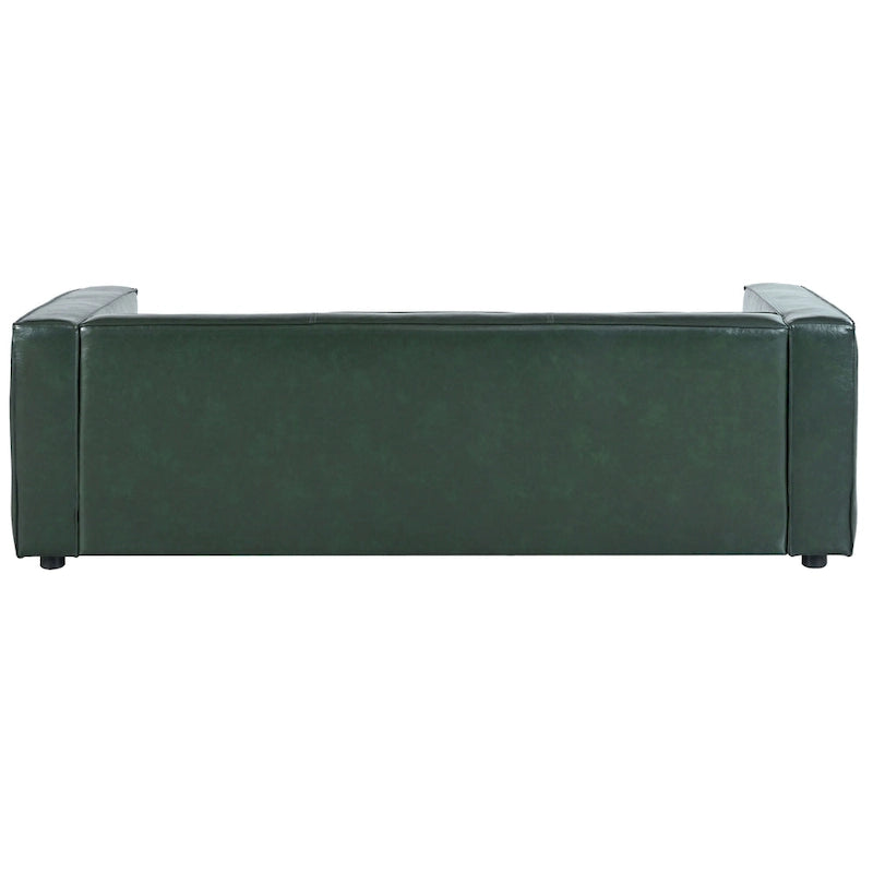 Faux Leather 3-Seater Sofa