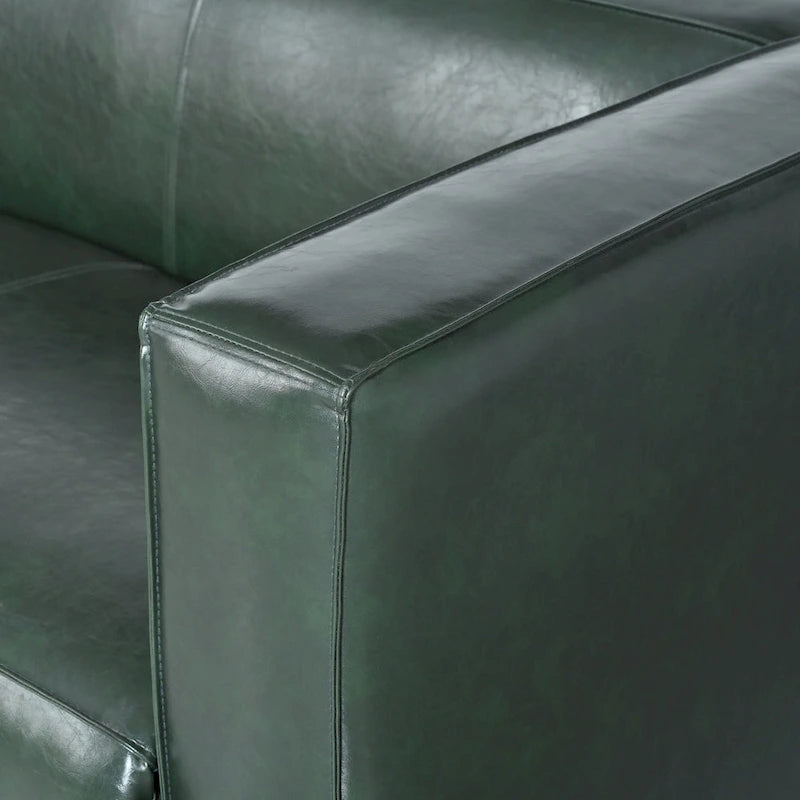 Faux Leather 3-Seater Sofa