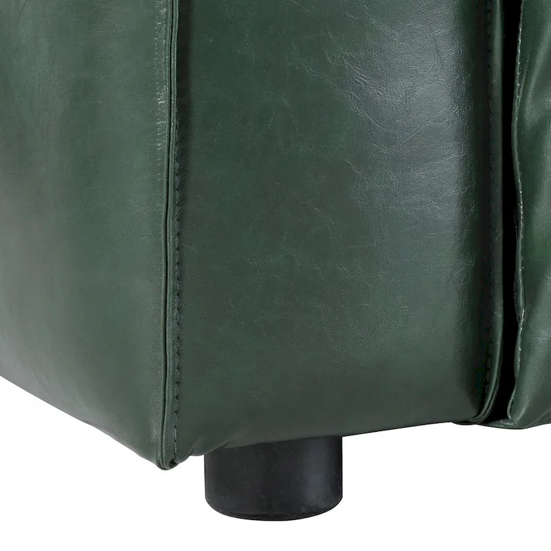 Faux Leather 3-Seater Sofa