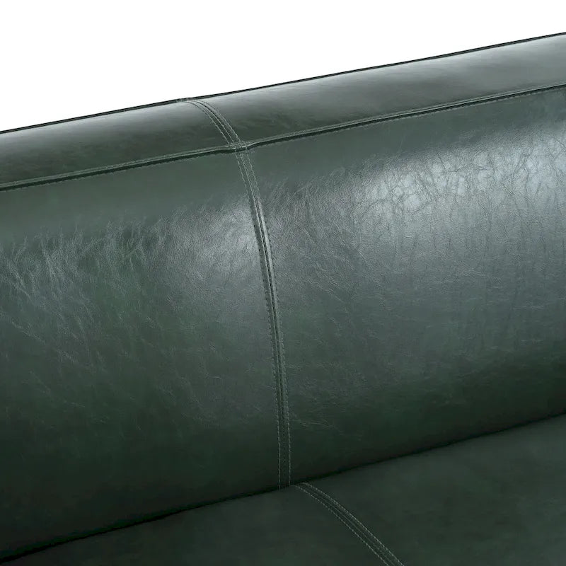 Faux Leather 3-Seater Sofa