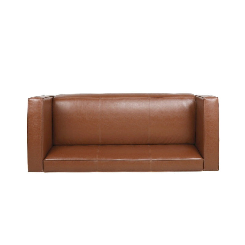 Faux Leather 3-Seater Sofa