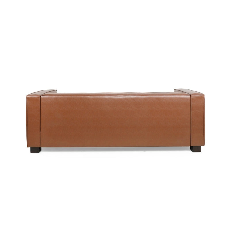 Faux Leather 3-Seater Sofa