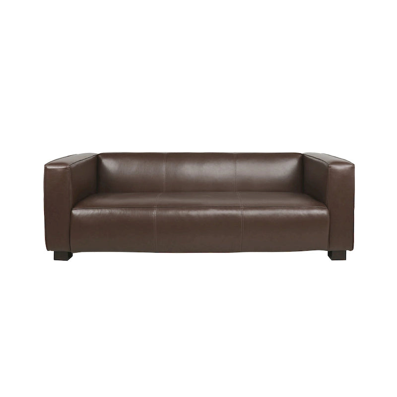 Faux Leather 3-Seater Sofa
