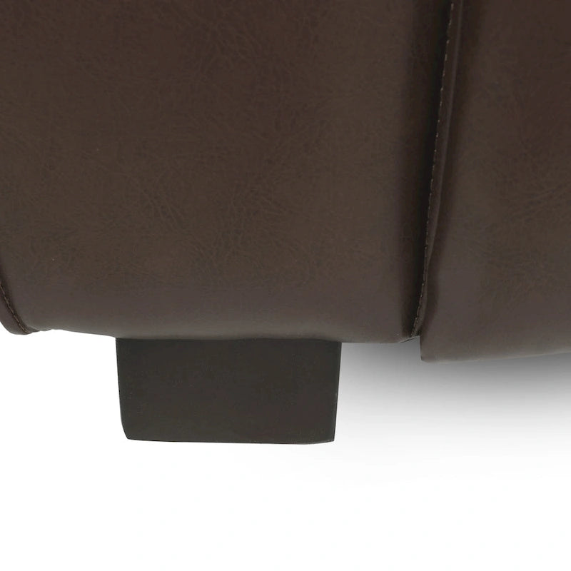 Faux Leather 3-Seater Sofa