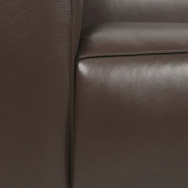 Faux Leather 3-Seater Sofa