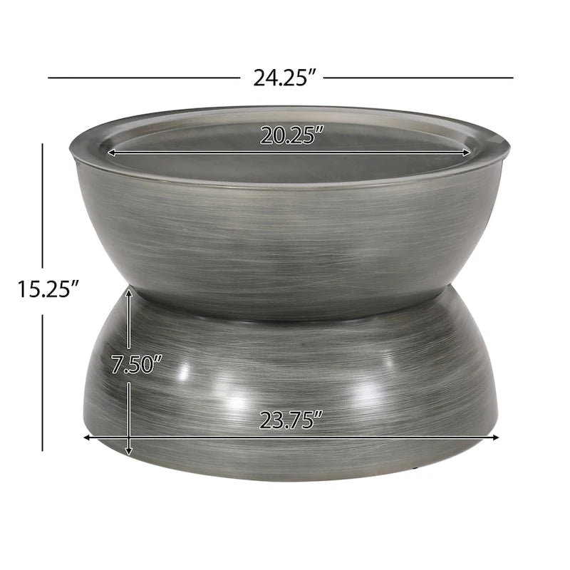 Iron Hourglass Coffee Table