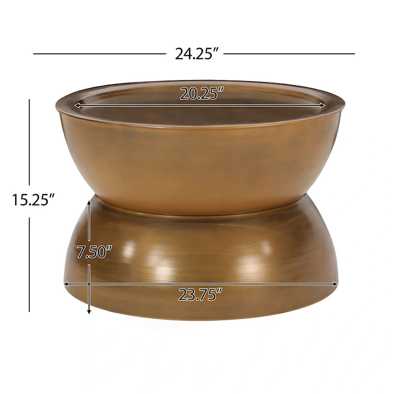 Iron Hourglass Coffee Table