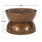 Iron Hourglass Coffee Table