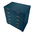 45.27 in. Modern Tall 5-Drawer Dresser with Ribbed Front