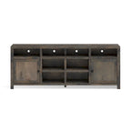 84 inch TV Stand Console for TVs up to 95 inches, No Assembly Required, Barnwood Finish