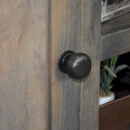 84 inch TV Stand Console for TVs up to 95 inches, No Assembly Required, Barnwood Finish