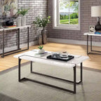 Tawl Contemporary White 47-inch Lacquer Coffee Table by 