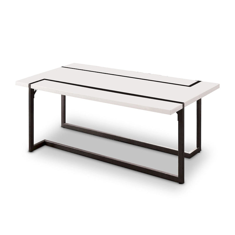 Contemporary White 47-inch Lacquer Coffee Table