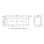 Industrial Oak 49-inch Iron Legs Storage Bench