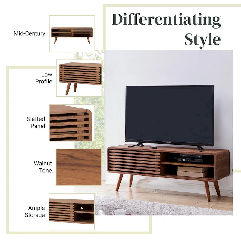 46" KD Slat Low TV Stand