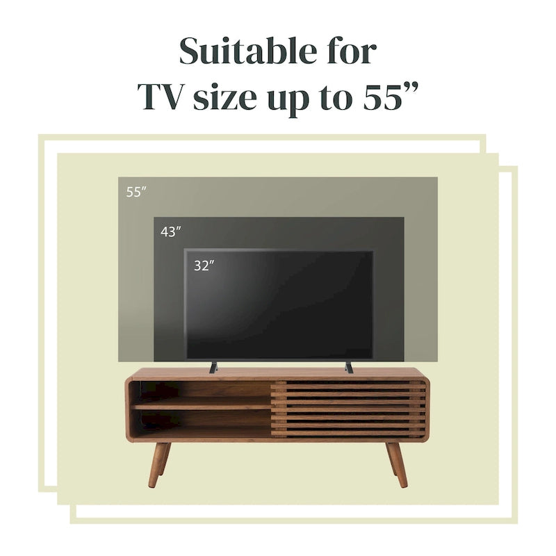 46" KD Slat Low TV Stand